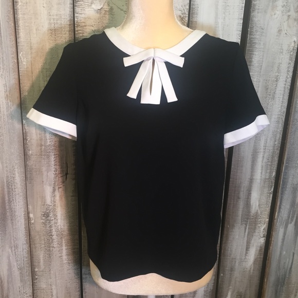 CeCe Tops - CeCe White Collared Top